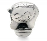 Миниатюра «Играющий Котенок» Серебро 925