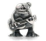 Миниатюра «Лягушка-рок-н-ролльщик» Серебро 925