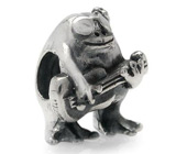 Миниатюра «Лягушка-рок-н-ролльщик» Серебро 925