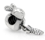 Миниатюра «Кролик с Морковью» Серебро 925