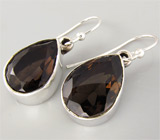 Комплект с дымчатыми топазами Серебро 925