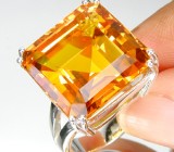 Коллекция "Perfection". Кольцо с цитрином Серебро 925