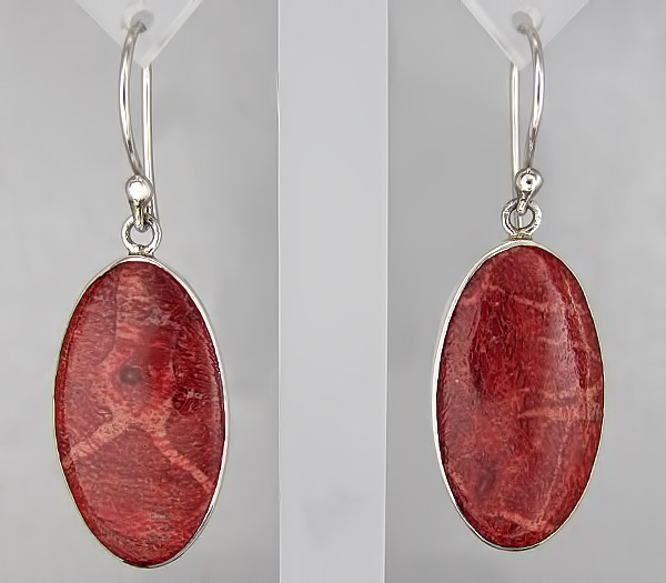Серьги с кораллами