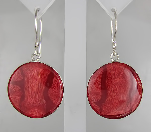 Серьги с кораллами