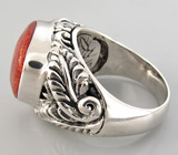 Кольцо с кораллом Серебро 925