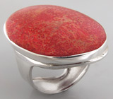 Кольцо с кораллом Серебро 925