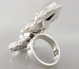 Оригинальное кольцо с самоцветами Серебро 925