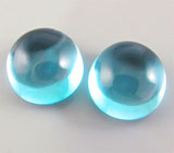 Пара топазов кабошонов 33,08 карат 