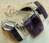 Браслет с чароитом Серебро 925