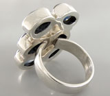 Крупное кольцо с кианитами Серебро 925