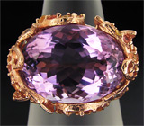 Роскошное кольцо из коллекции "Mia" с превосходным аметистом и сапфирами Серебро 925
