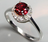 Изящное кольцо с яркой шпинелью Серебро 925
