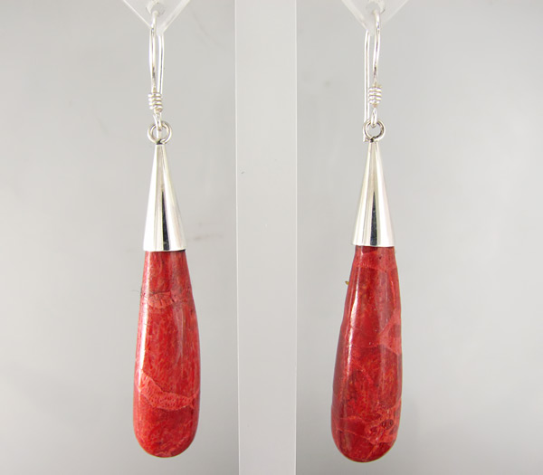 Серьги с кораллами