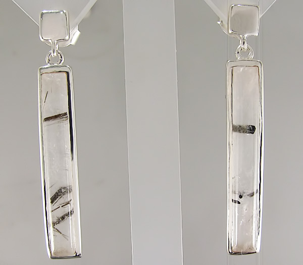 Серьги из коллекции "Ocean Dreams" с турмалиновым кварцем