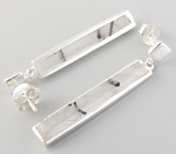 Серьги из коллекции "Ocean Dreams" с турмалиновым кварцем Серебро 925