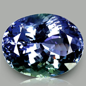 Крупный танзанит 9,66 карат