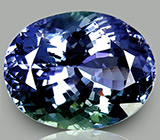 Крупный танзанит 9,66 карат 