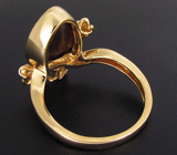 Кольцо с дублет опалом и бриллиантами Золото