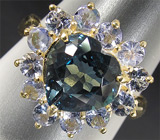 Кольцо из коллекции "Mia" с топазом и танзанитами Серебро 925