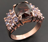 Кольцо из коллекции "Mia" с империал топазом и танзанитами Серебро 925