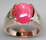 Кольцо из коллекции "Mia" с сапфирами и агатами Серебро 925