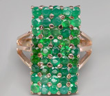 Кольцо из коллекции "Mia" с зелеными агатами Серебро 925