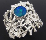 Кольцо с дублет опалом Серебро 925