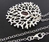 Кулон с дублет опалом на цепочке Серебро 925