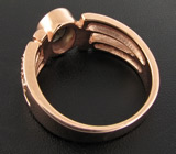 Кольцо из коллекции "Mia" с зеленым сапфиром и цирконами Серебро 925