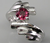 Прелестное кольцо с родолитом гранатом Серебро 925