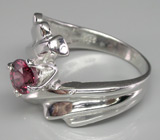 Прелестное кольцо с родолитом гранатом Серебро 925