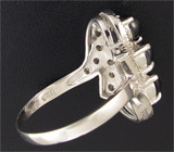 Кольцо со звездчатыми диопсидами Серебро 925