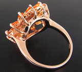 Кольцо из коллекции "Mia" с демантоидом, цаворитами и сапфирами Серебро 925