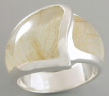 Кольцо из коллекции "Ocean Dreams" с рутиловым кварцем Серебро 925