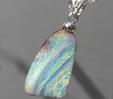 Австралийский болдер опал 7,69 карат на шнуре Серебро 925