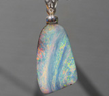 Австралийский болдер опал 7,69 карат на шнуре Серебро 925