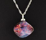 Австралийский болдер опал 4,76 карат на цепочке Серебро 925