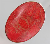 Кольцо с кораллом Серебро 925