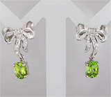 Серьги из коллекции "Sunshine" с перидотами Серебро 925