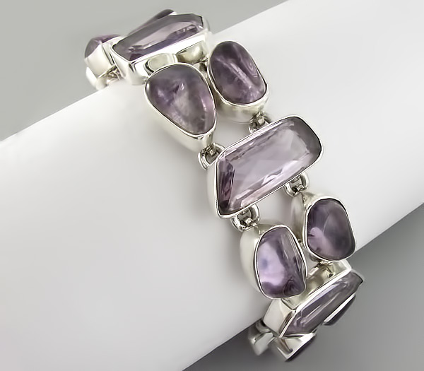 Браслет с аметистами