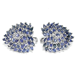 Роскошные серьги с сапфирами