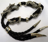 Массивный браслет «Китайский Дракон» Серебро 925