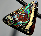 Австралийский болдер опал 22,75 карат на шнуре 