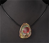 Австралийский болдер опал 50,45 карат на шнуре 