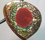 Австралийский болдер опал 50,45 карат на шнуре 