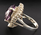 Кольцо из коллекции "Beau Monde" с крупным аметистом Серебро 925