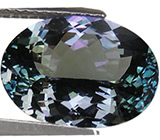 Крупный полихромный танзанит 6,55 карат 