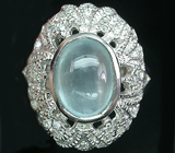 Великолепное кольцо с ярким аквамарином Серебро 925