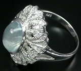 Великолепное кольцо с ярким аквамарином Серебро 925