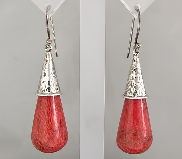 Серьги с кораллами